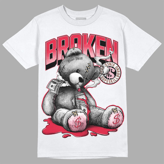 Dunk Low PRM Bacon DopeSkill T-Shirt Sick Bear Graphic Streetwear - White 