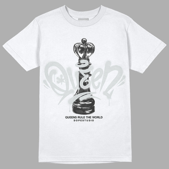 Jordan 1 Retro Low OG Black Cement DopeSkill T-Shirt Queen Chess Graphic Streetwear - White