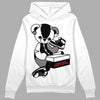 Jordan 1 High OG “Black/White” DopeSkill Hoodie Sweatshirt Sneakerhead BEAR Graphic Streetwear - White 