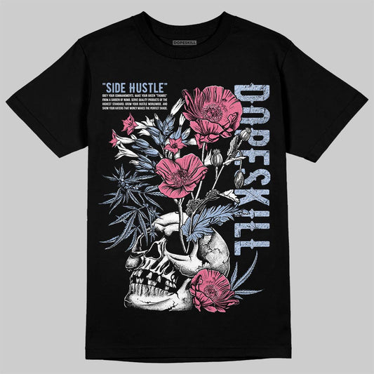 Jordan 3 GS “Cobalt Bliss” DopeSkill T-Shirt Side Hustle Graphic Streetwear - Black