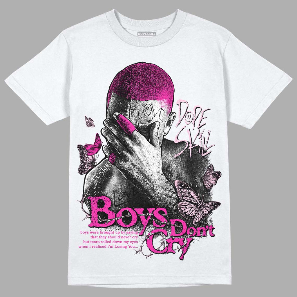 Dunk Low GS 'Triple Pink' DopeSkill T-Shirt Boys Don't Cry Graphic Streetwear - White