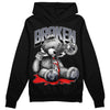 Jordan 14 Retro 'Stealth' DopeSkill Hoodie Sweatshirt Sick Bear Graphic Streetwear - Black