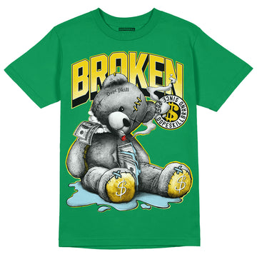 Jordan 5 “Lucky Green” DopeSkill Green T-shirt Sick Bear Graphic Streetwear 