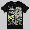 Jordan 4 GS “Light Lemon Twist” DopeSkill T-Shirt Real Ones Move In Silence Graphic Streetwear - Black