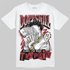 Jordan 4 “Sierra Red" DopeSkill T-Shirt Sorry I've Been Trappin Graphic Streetwear - White