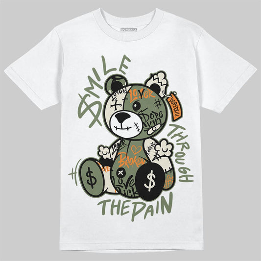Jordan 4 Retro OG SP Undefeated (2025) DopeSkill T-Shirt Smile Through The Pain Graphic Streetwear - White