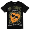 Jordan 5 "Olive" DopeSkill T-Shirt Crying Heart Graphic Streetwear - Black