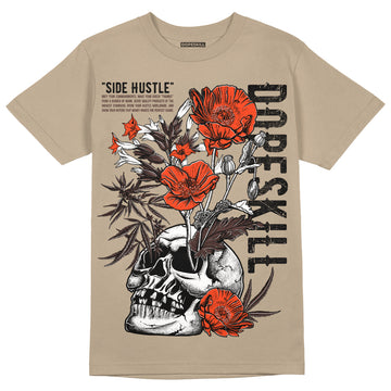 Jordan 1 High OG “Latte” DopeSkill Medium Brown T-shirt Side Hustle Graphic Streetwear