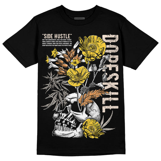 Jordan 4 "Sail" DopeSkill T-Shirt Side Hustle Graphic Streetwear - Black