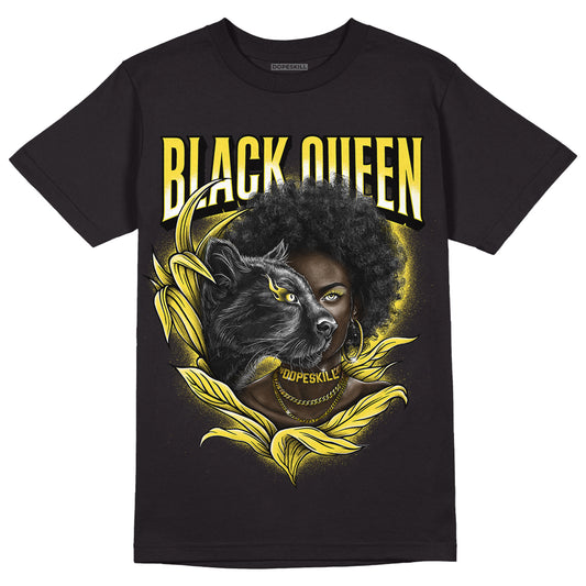 Jordan 11 Low 'Yellow Snakeskin' DopeSkill T-Shirt New Black Queen Graphic Streetwear - Black