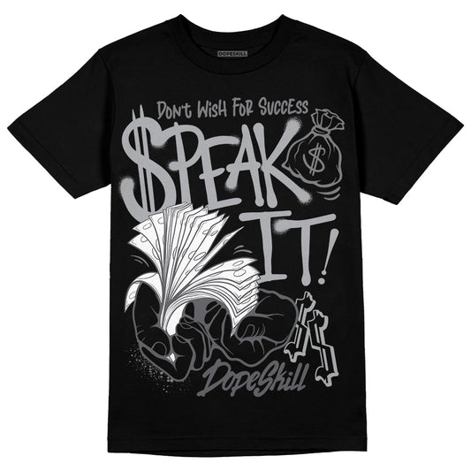 Jordan 4 SE ‘Paris Olympics’ DopeSkill T-Shirt Speak It Graphic Streetwear - Black