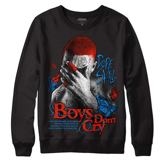 Jordan 6 Retro Toro Bravo DopeSkill Sweatshirt Boys Don't Cry Graphic Streetwear - Black