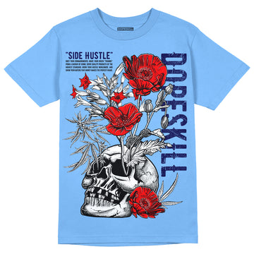 Jordan 9 Powder Blue DopeSkill Tropical Blue T-shirt Side Hustle Graphic Streetwear