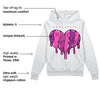 Hyper Violet 4s DopeSkill Hoodie Sweatshirt Slime Drip Heart Graphic