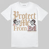 Nike Air Force 1 Low Canvas “Linen” DopeSkill T-Shirt Protect Me From Evil Graphic Streetwear - White