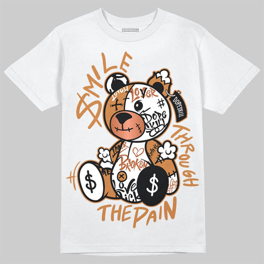 Jordan 14 Golf "US Open" DopeSkill T-Shirt Smile Through The Pain Graphic Streetwear - White