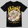 Jordan 4 Thunder DopeSkill T-Shirt Whippin Graphic Streetwear - Black
