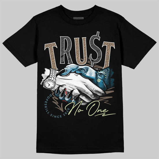 Jordan 3 GS “We Outside” DopeSkill T-Shirt Trust No One Graphic Streetwear - Black