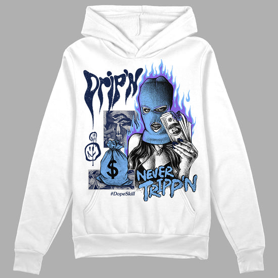 Jordan 5 Midnight Navy DopeSkill Hoodie Sweatshirt Drip'n Never Tripp'n Graphic Streetwear