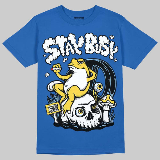 Air Foamposite One “International Blue” DopeSkill Royal T-shirt Stay Busy Graphic Streetwear 