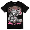 Dunk Low Smokey Mauve Playful Pink DopeSkill T-Shirt Sick Bear Graphic Streetwear - Black