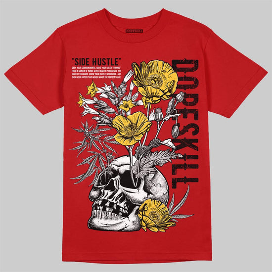 Jordan 14 Retro Ferrari (2025) DopeSkill T-Shirt Side Hustle Graphic Streetwear - Red