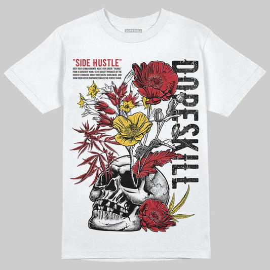 Jordan 14 Retro Ferrari (2025) DopeSkill T-Shirt Side Hustle Graphic Streetwear - White