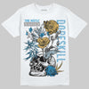 Jordan 4 Denim “Worn Blue” DopeSkill T-Shirt Side Hustle Graphic Streetwear - White