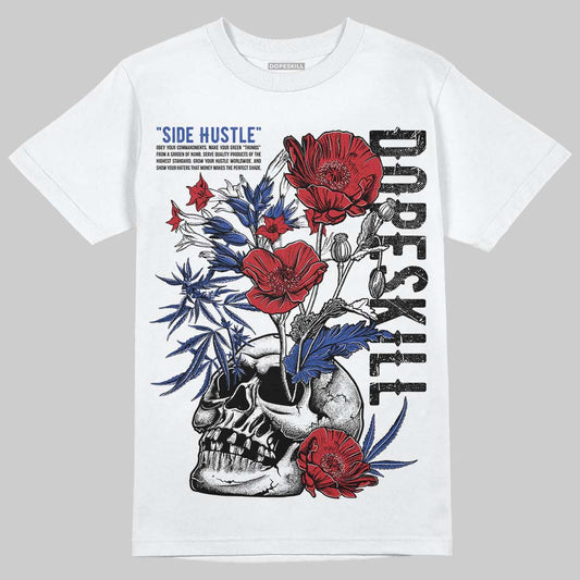 Jordan 4 “Rare Air” DopeSkill T-Shirt Side Hustle Graphic Streetwear - White