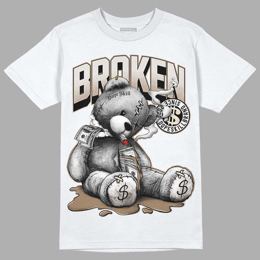 Jordan 5 SE “Sail” DopeSkill T-Shirt Sick Bear Graphic Streetwear - White 