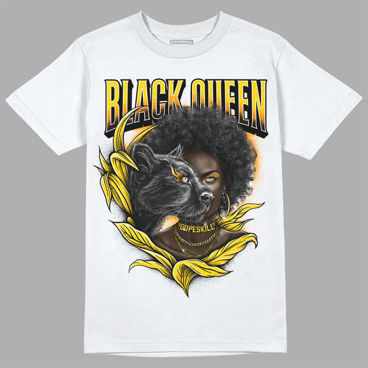 Jordan 6 “Yellow Ochre” DopeSkill T-Shirt New Black Queen Graphic Streetwear - White 