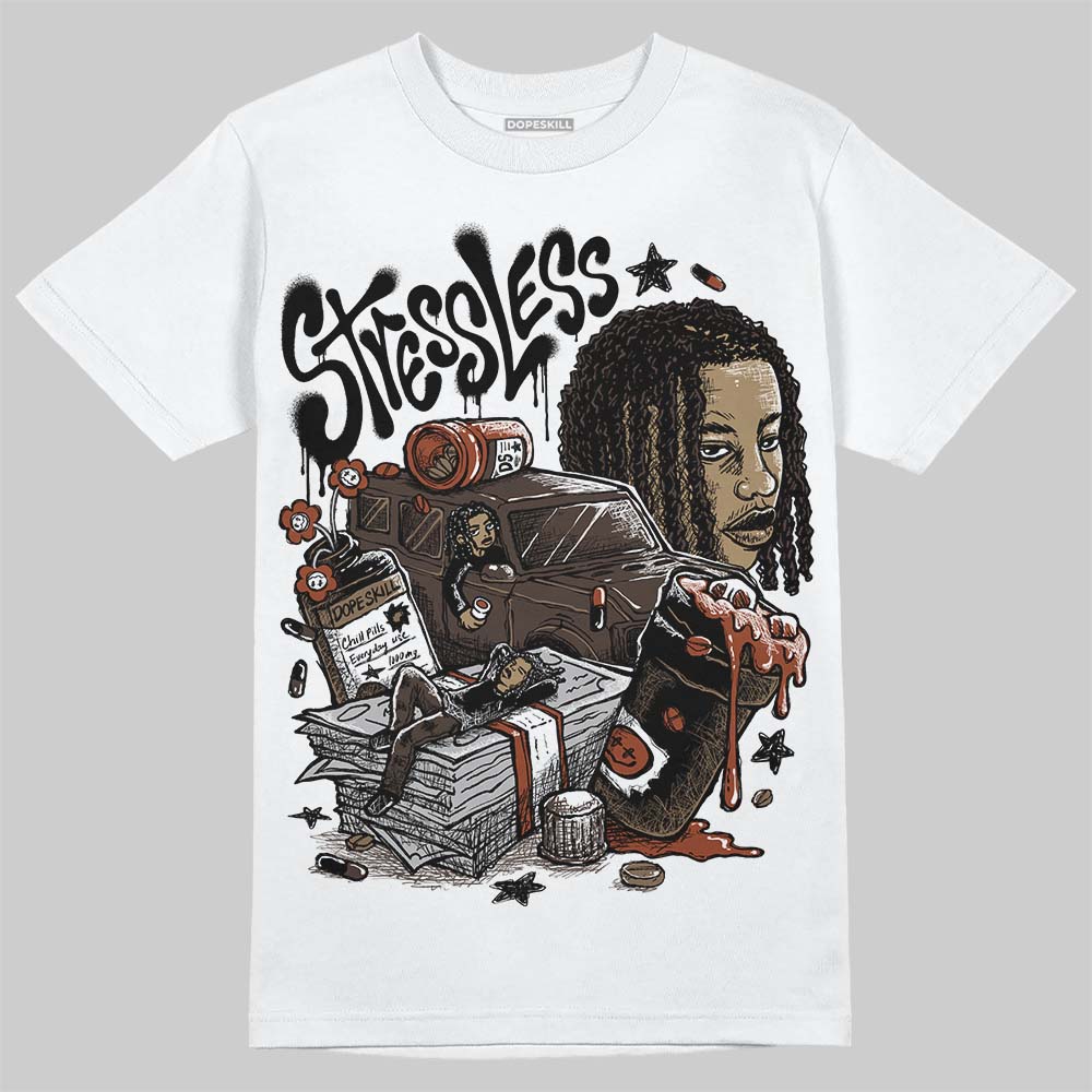 Jordan 1 Low OG “Mocha” DopeSkill T-Shirt Stressless Graphic Streetwear - White