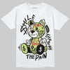 Jordan 5 “Luminous Green” DopeSkill T-Shirt Smile Through The Pain Graphic Streetwear - White
