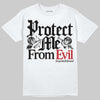 Jordan 5 Retro OG Black Metallic Reimagined DopeSkill T-Shirt Protect Me From Evil Graphic Streetwear - White