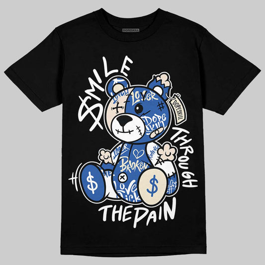 Jordan 1 Low Travis Scott x Fragment DopeSkill T-Shirt Smile Through The Pain Graphic Streetwear - Black