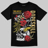 Quai 54 x Air Jordan 1 Retro Low OG Tour Yellow Black DopeSkill T-Shirt Side Hustle Graphic Streetwear - Black