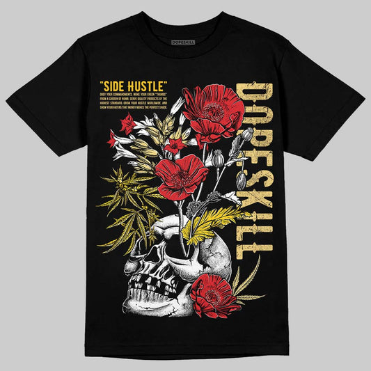 Quai 54 x Air Jordan 1 Retro Low OG Tour Yellow Black DopeSkill T-Shirt Side Hustle Graphic Streetwear - Black