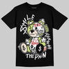 Jordan 5 “Luminous Green” DopeSkill T-Shirt Smile Through The Pain Graphic Streetwear - Black