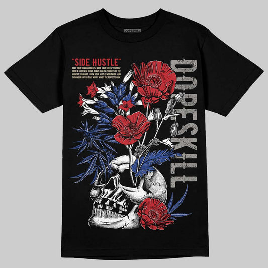Jordan 4 “Rare Air” DopeSkill T-Shirt Side Hustle Graphic Streetwear - Black