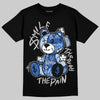 Awake NY x Jordan 5 Retro 'Black Racer Blue' DopeSkill T-Shirt Smile Through The Pain Graphic Streetwear - Black