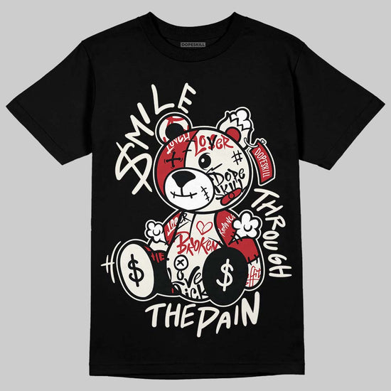 Nigel Sylvester x Jordan 1 Low OG “Nitro” DopeSkill T-Shirt Smile Through The Pain Graphic Streetwear - Black