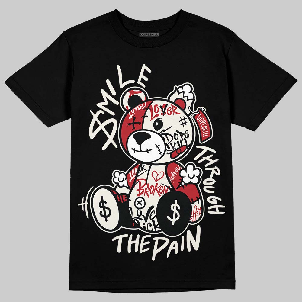 Nigel Sylvester x Jordan 1 Low OG “Nitro” DopeSkill T-Shirt Smile Through The Pain Graphic Streetwear - Black