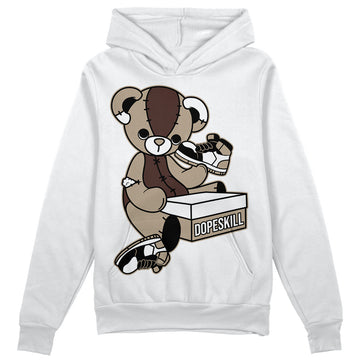 Jordan 1 High OG “Latte” DopeSkill Hoodie Sweatshirt Sneakerhead BEAR Graphic Streetwear - White 