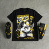 Black Tour Yellow AJ 4 Thunder DopeSkill T-Shirt Certified Lover Graphic