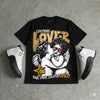 Taxi 12s 2025 DopeSkill Oversize Print T-Shirt Real Ones Choose Loyalty Graphic