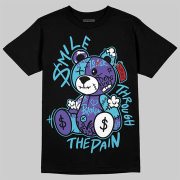 Jordan 8 Retro 'Aqua' 2025 DopeSkill T-Shirt Smile Through The Pain Graphic Streetwear - Black