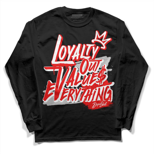 Jordan 12 “Cherry” DopeSkill Long Sleeve T-Shirt LOVE Graphic Streetwear - Black