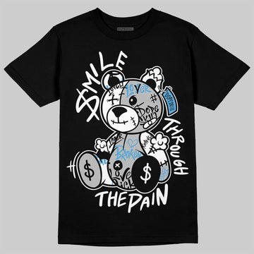 Jordan 10 OG “Steel” DopeSkill T-Shirt Smile Through The Pain Graphic Streetwear - Black
