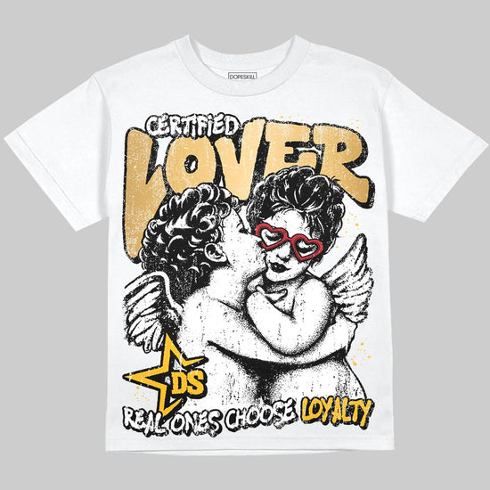Jordan 12 Retro 'Taxi' 2025 DopeSkill T-Shirt Real Ones Choose Loyalty Graphic Streetwear - White