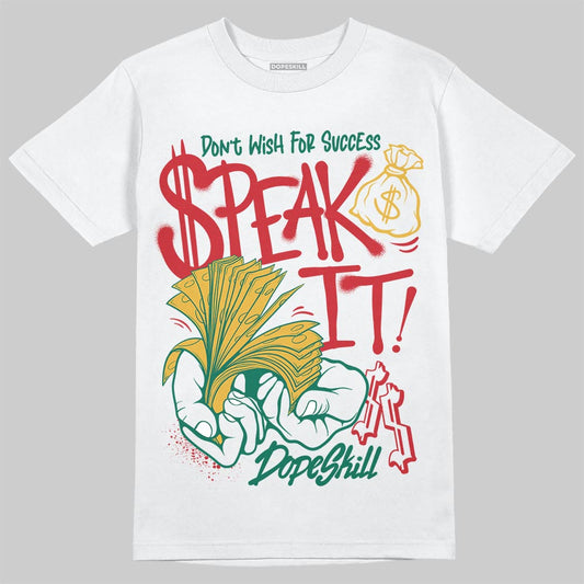 Jordan 3 Mexico 'El Vuelo' DopeSkill T-Shirt Speak It Graphic Streetwear - White 
